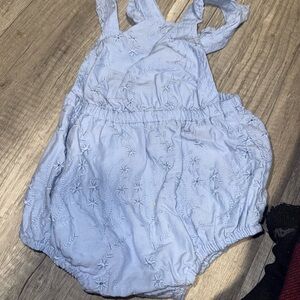 Old Navy Soft Blue Baby Romper